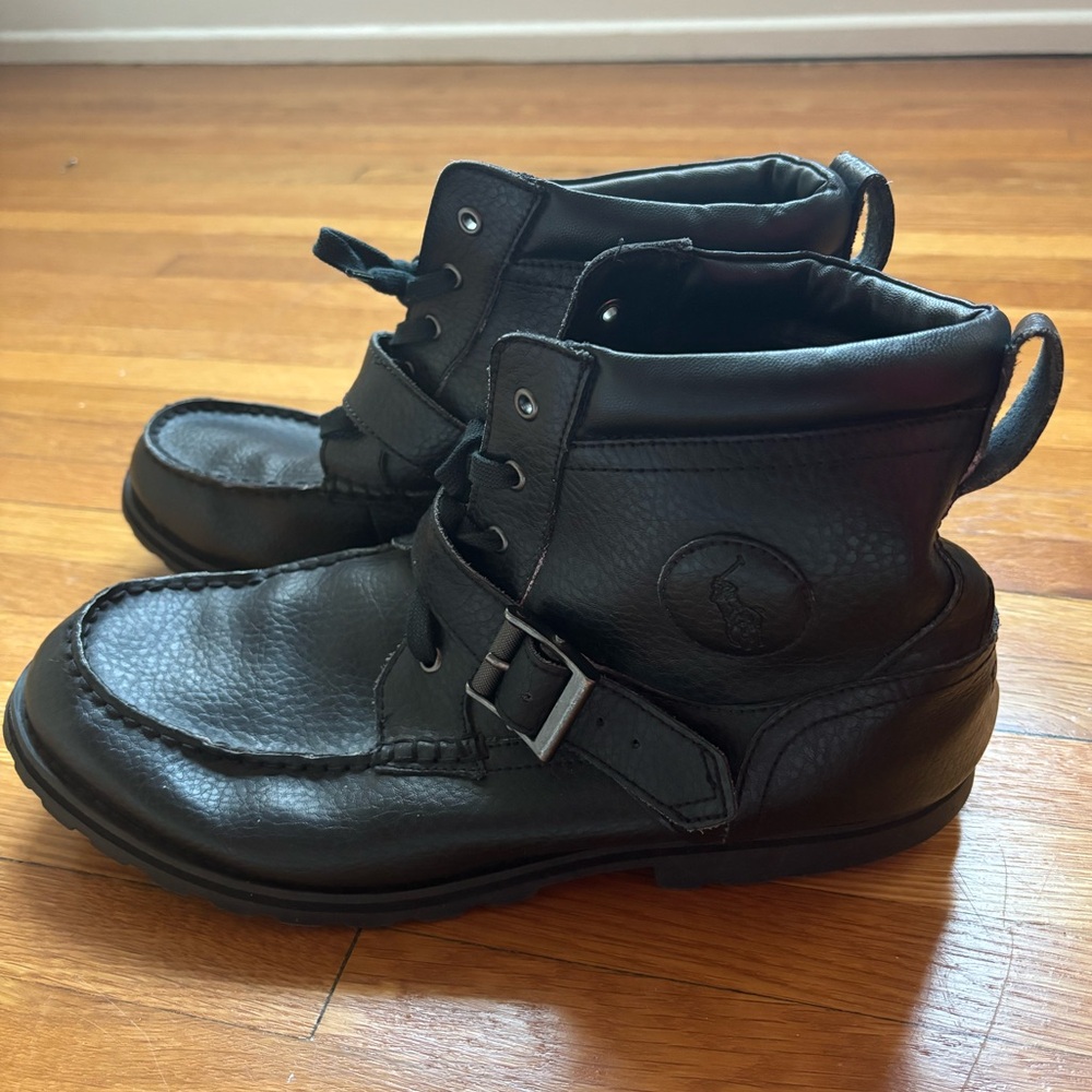 Polo ralph lauren leather boots ranger men 11-12